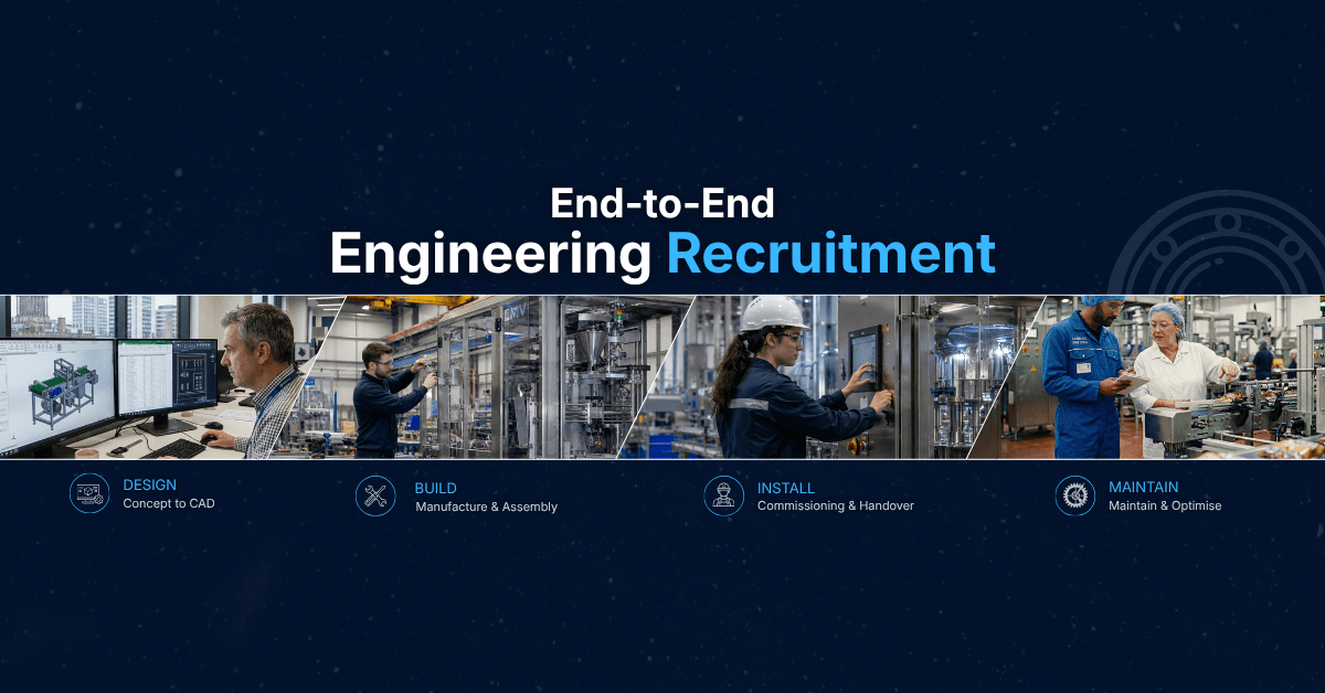 Engineers working across machinery design, manufacturing, maintenance and food production environments